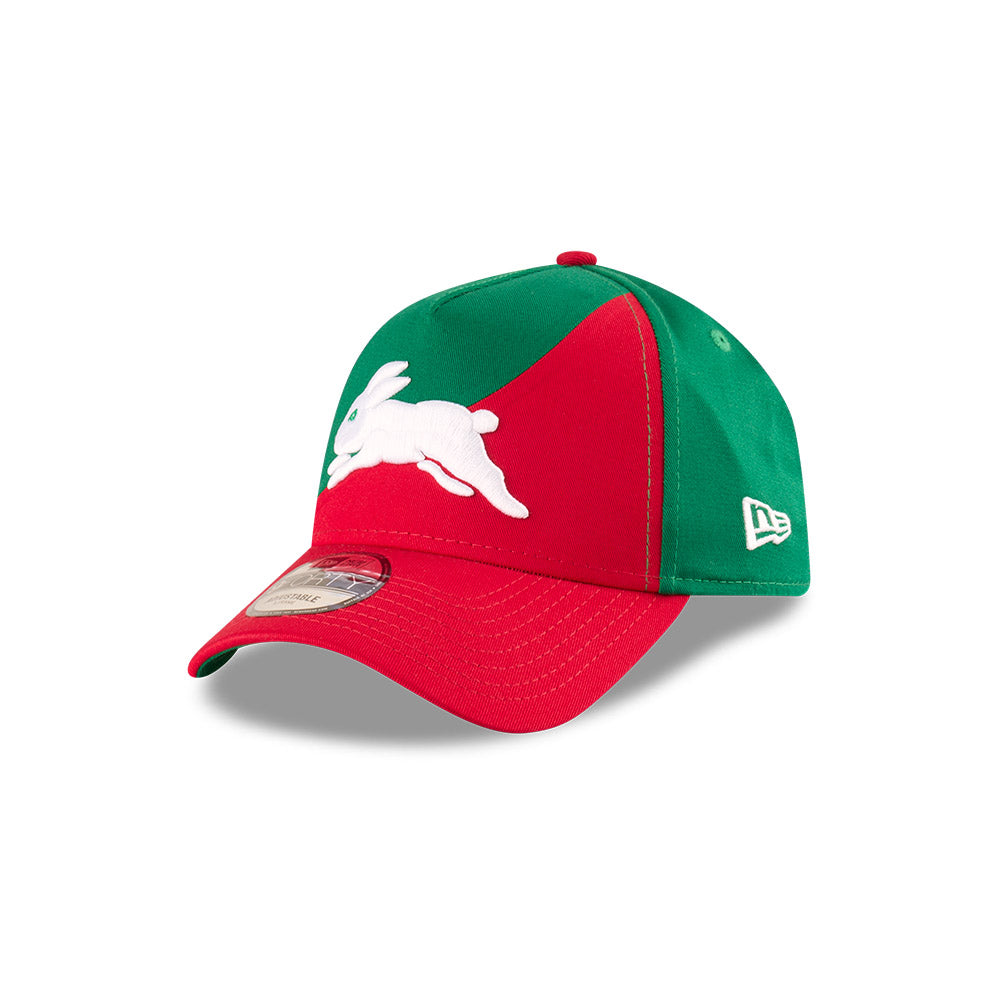 South Sydney Rabbitohs Hat - 2025 Green Flow 9Forty A-Frame NRL Snapback Cap - New Era